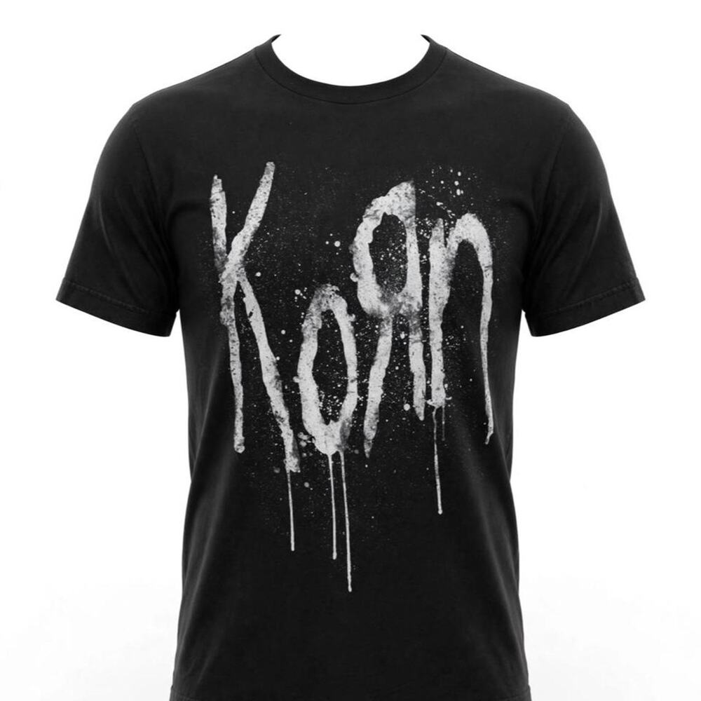 Korn Still A Freak T Shirt M Black Drip Logo Official Metal Band Tee Tultex